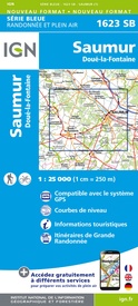 Topografische kaart - Wandelkaart 1623 Saumur | IGN - Institut Géographique National