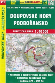 Wandelkaart 410 Doupovské hory, Podboransko - Duppauer Gebirge | Shocart