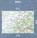 Topografische kaart - Wandelkaart 3 CT LUX Wiltz | Topografische dienst Luxemburg