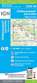 Wandelkaart - Topografische kaart 2320SB Châteauneuf-sur-Loire, Sully-sur-Loire | IGN - Institut Géographique National