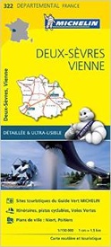 Wegenkaart - landkaart 322 Deux Sevres - Vienne | Michelin