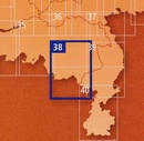 Fietskaart 38 Regio Fietskaart Noord-Brabant zuidoost | ANWB Media