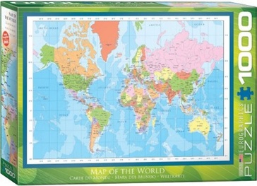 Legpuzzel Map of the World - Wereld | Eurographics