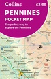 Wegenkaart - landkaart Pocket Map Pennines | Collins