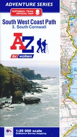 Wandelatlas 3 Adventure Atlas South West Coast Path South Cornwall | A-Z Map Company