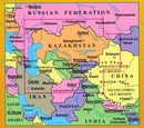 Wegenkaart - landkaart Kazakhstan - Kazachstan | Gizi Map