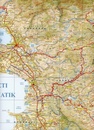 Wegenkaart - landkaart 302 Albanië yellow map | Vektor