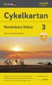 Fietskaart 3 Cykelkartan Nordvästra Skåne - noordwest Skane | Norstedts