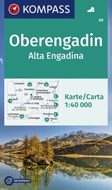 Wandelkaart 99 Oberengadin - Alta Engadina | Kompass