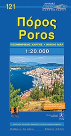 Wandelkaart 121 Poros hiking | Road Editions