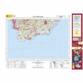 Topografische kaart 1102 MT50 Los Cristianos (Tenerife) | CNIG - Instituto Geográfico Nacional1