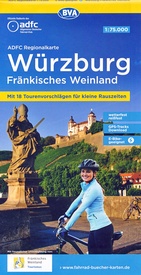 Fietskaart ADFC Regionalkarte Würzburg - Fränkisches Weinland | BVA BikeMedia