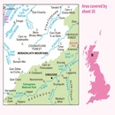 Wandelkaart - Topografische kaart 035 Landranger Kingussie and Monadhliath Mountains | Ordnance Survey