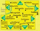 Wandelkaart 817 Chemnitz und Umgebung | Kompass