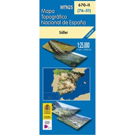 Topografische kaart 670-II Sóller (Mallorca) | CNIG - Instituto Geográfico Nacional