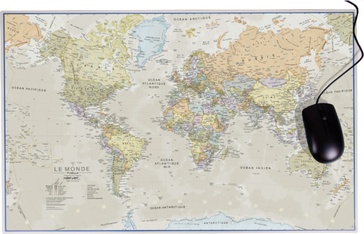 Bureau Onderlegger - Muismat Mousepad world classic | Maps International